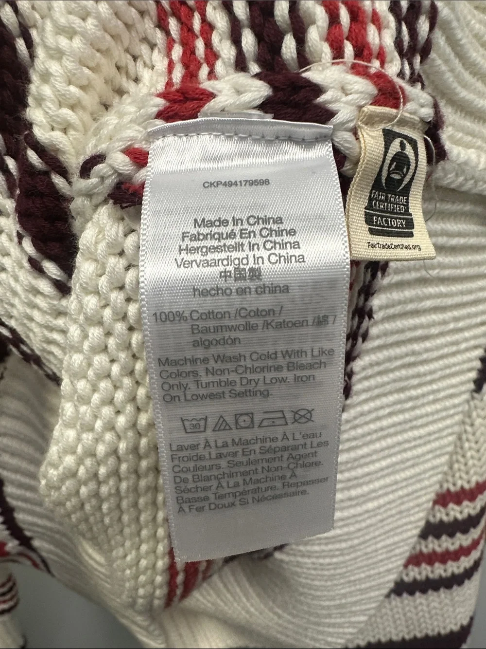 Madewell Ivory Ribbed Knit Sweater